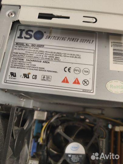 Ситменый блок Core 2 duo 4 Гб ddr2 +500 гб