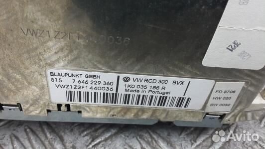 Магнитола volkswagen jetta 5 (NDN13I401)