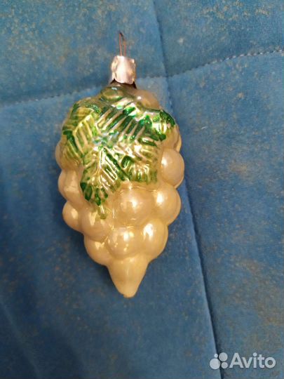 Ёлочная игрушка СССР виноград