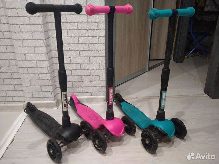 Самокат детский трехколесный бу