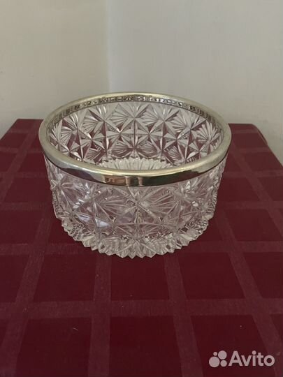 Конфетница, салатник, ваза. СССР, хрусталь