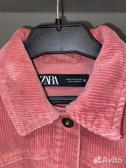 Вельветовая рубашка zara