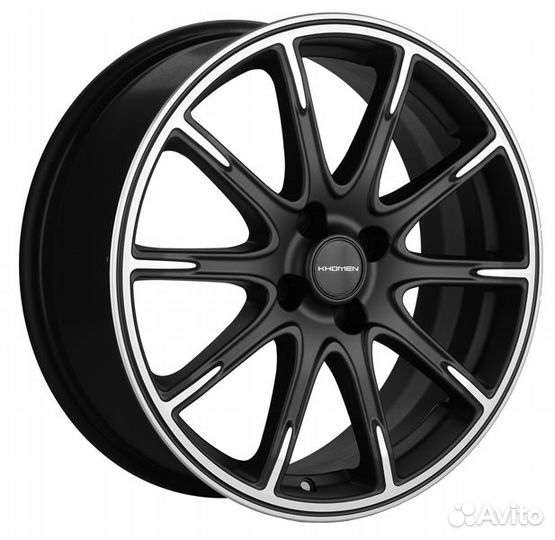 Khomen 1707 : 6.5x17 4*98 Et:38 Dia:58.6 black matt FP