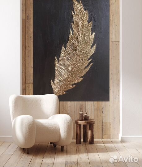 Картина акрил с поталью