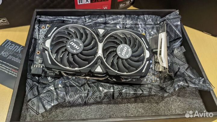 Видеокарта rx580 8gb msi