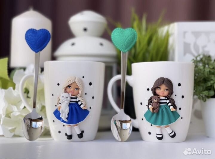 Кружка из полимерной глины