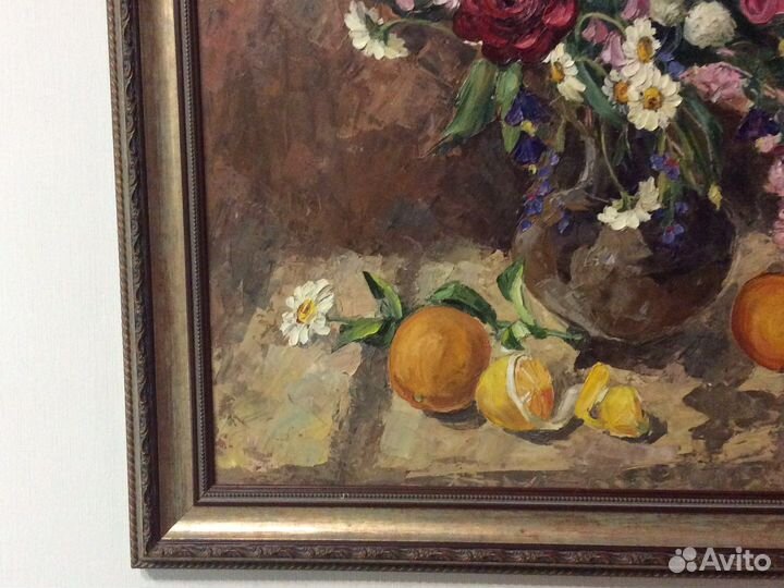 Картина маслом на холсте цветы