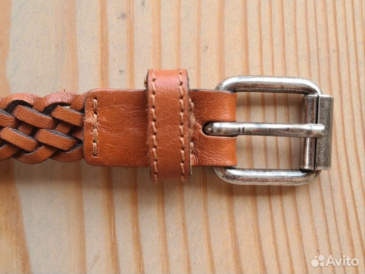 Ремень женский натуральная кожа коричневый