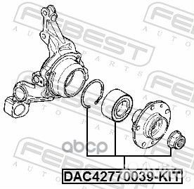 Подшипник ступицы DAC42770039-KIT Febest