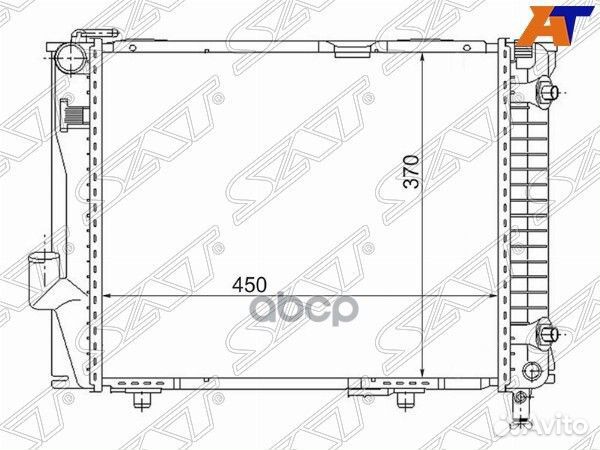 Радиатор Mercedes-Benz E-Class 84-95 MB0001-1 Sat
