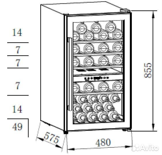 Винный шкаф weissgauff WWC-49 DB DualZone