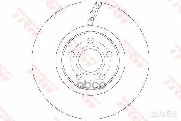 Диск тормозной df6138 TRW