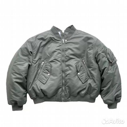 Бомбер Grailz Project G/R Green Zip Bomber