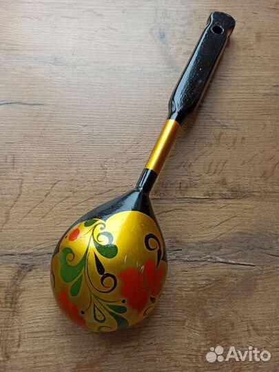 Деревянная ложка большая хохлома СССР