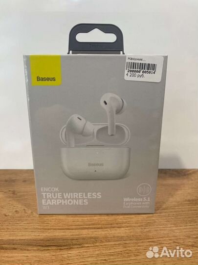 Беспроводные наушники baseus encok W3