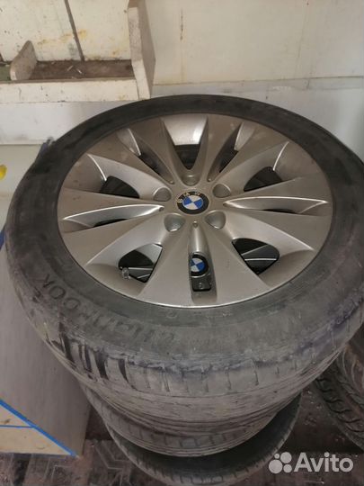 Продам резину диски на бмв 5 е 60