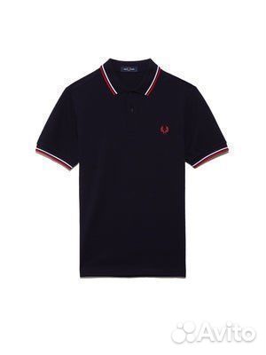 Мужское поло Fred Perry red type 2 Черное