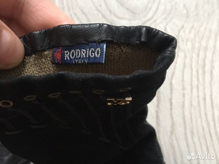 Перчатки женские кожаные