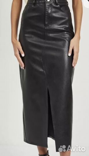 Юбка длинная экокожа новая 50
