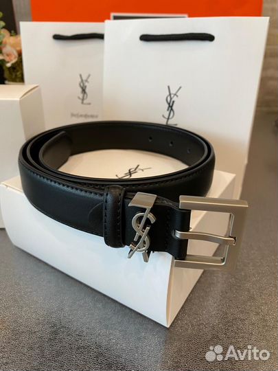 Ремень Yves Saint Laurent натуральная кожа