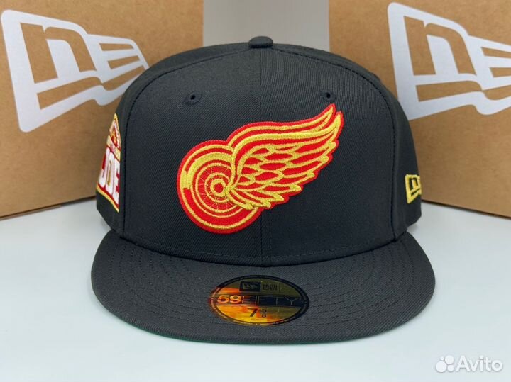 Бейсболка New Era Detroit Red Wings Black 7 5/8