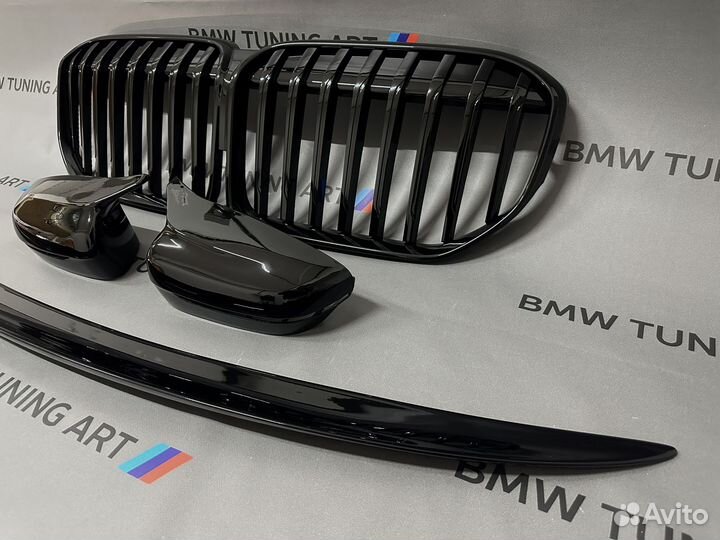 Комплект решетка зеркала спойлер bmw 7 g11 g12 lci