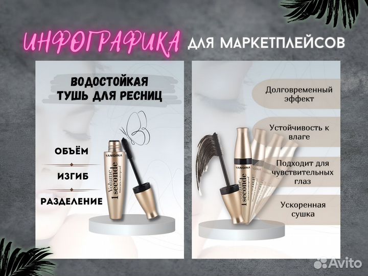 Инфографика для маркетплейсов дизайн карточки