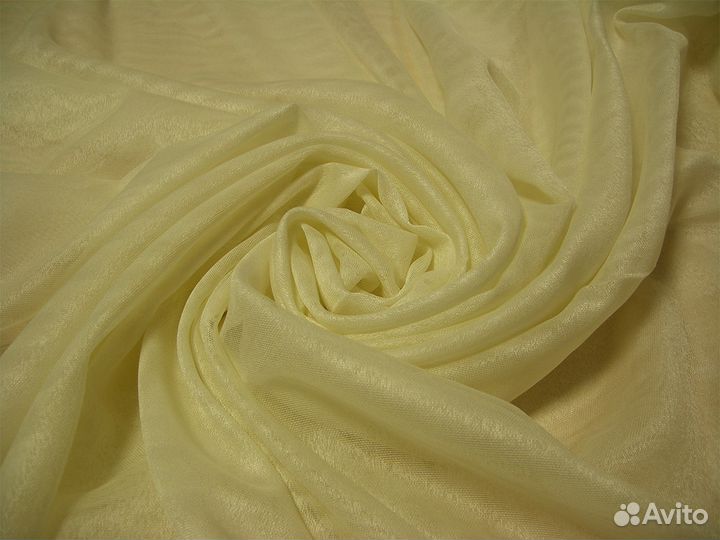 Тюль однотонный