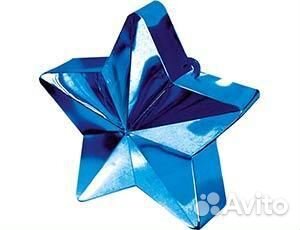 Грузик д/шара Звезда голубая 170гр