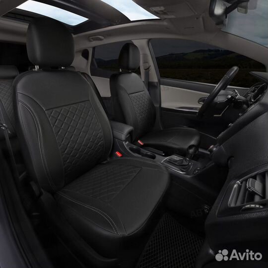 Чехлы универсальные экокожа автопутешествия