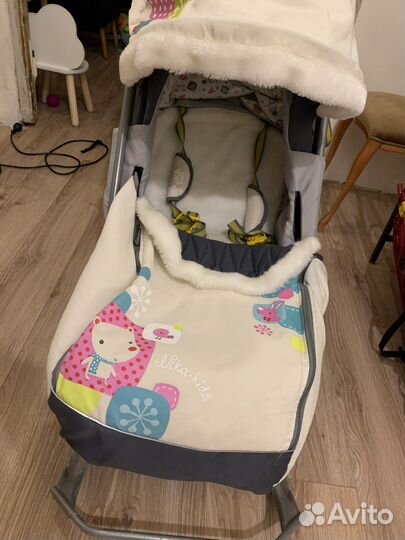 Санки коляска ника 7 с колесами