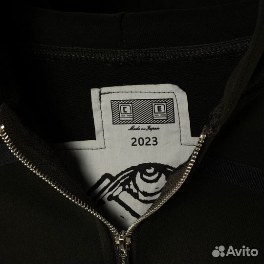 Зип худи Cav Empt №5 тёмно-зелёное