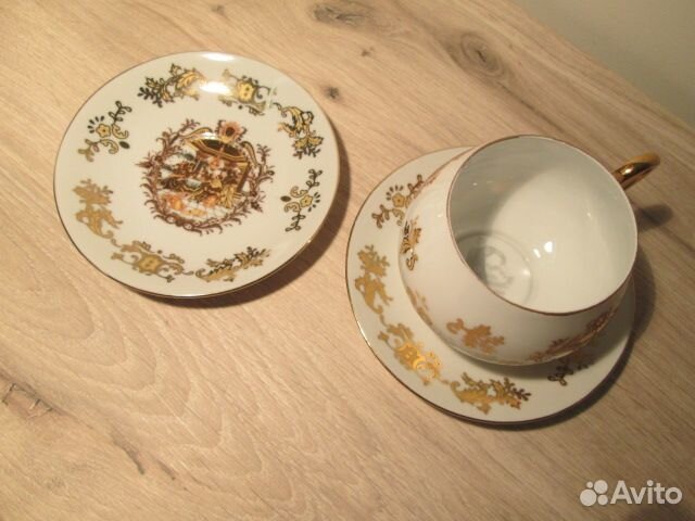 Костяной фарфор чайные пары 2 шт