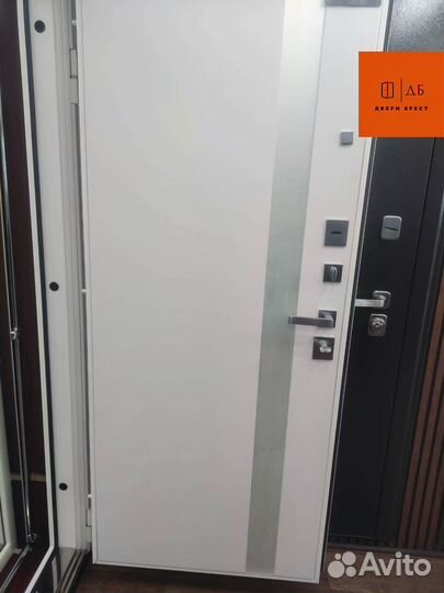 Дверь с зеркалом Эверест из стали