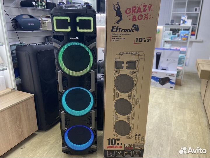 Колонка 1,5 метра Eltronic30-17 crazy BOX 3x10