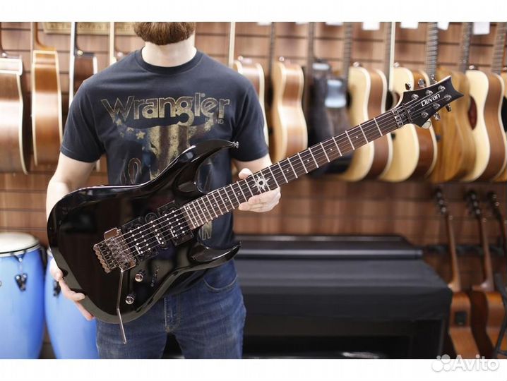 Clevan CX-52/FR-BK - Электрогитара, цвет чёрный