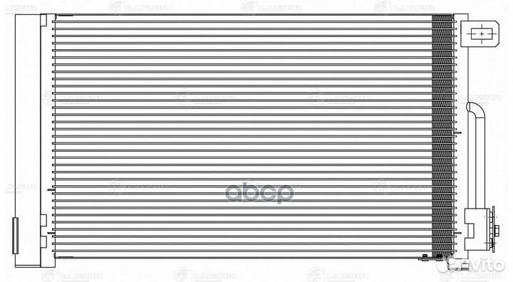 Конденсер opel corsa D 1.0/1.4 06- lrac 2140 luzar