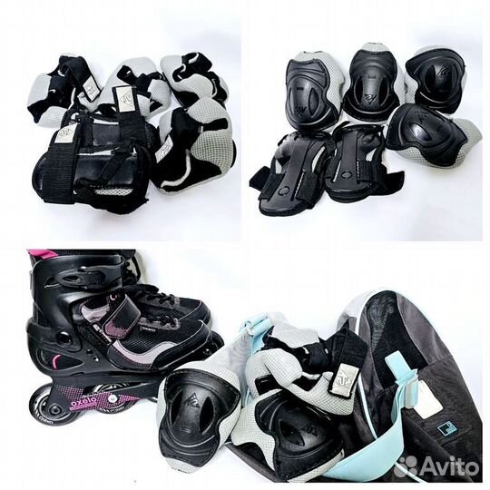 Ролики Oxelo Active fit.3+ сумка и защита