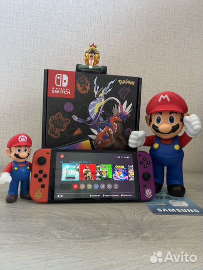 Прошитый Nintendo Switch Oled Pokemon Edition