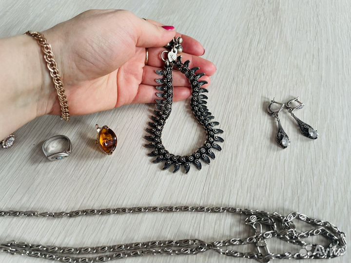 Серьги серебро