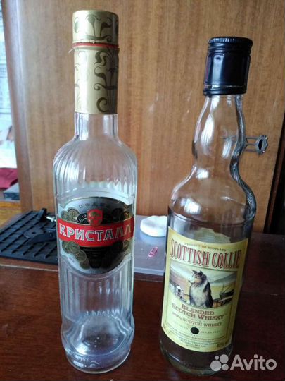 Бутылка стеклянная