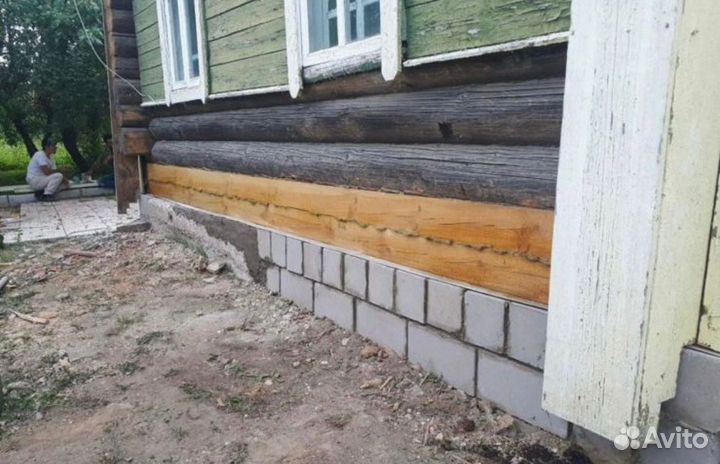 Подъем Дома, Замена Фундамента, Венцов, Отмостки