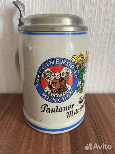 Кружка пивная Paulaner, Германия, коллекционная