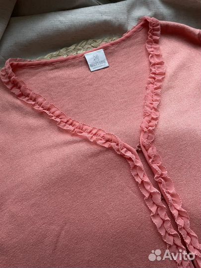 Кардиган с кашемиром и оборками Madeleine