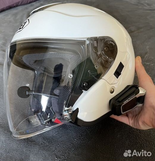 Мотоциклетный шлем Shoei j-cruise 1 с гарнитурой