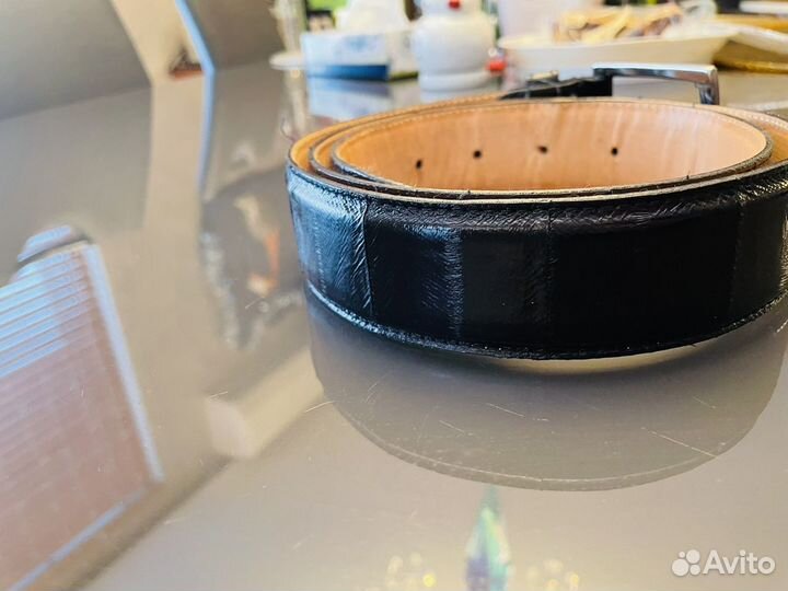 Ремень мужской из кожи угря