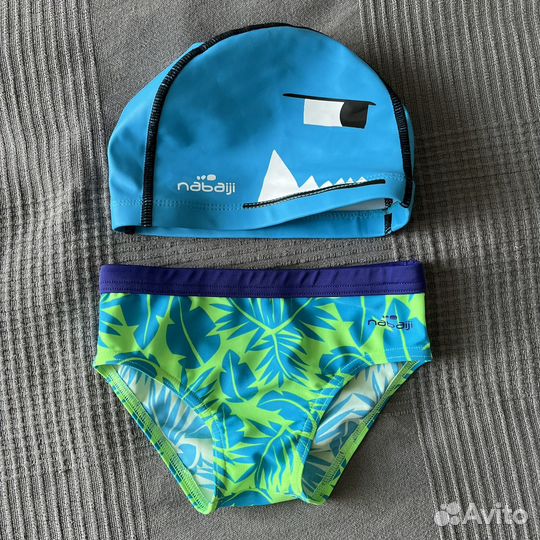 Комплект плавки и шапочка для плавания 98-104