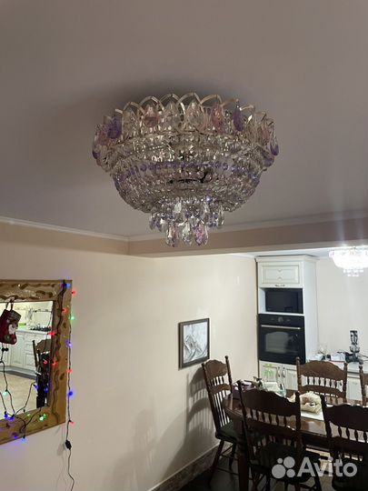 Люстры хрустальные бу