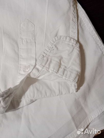 Мужская рубашка белая 140 рост