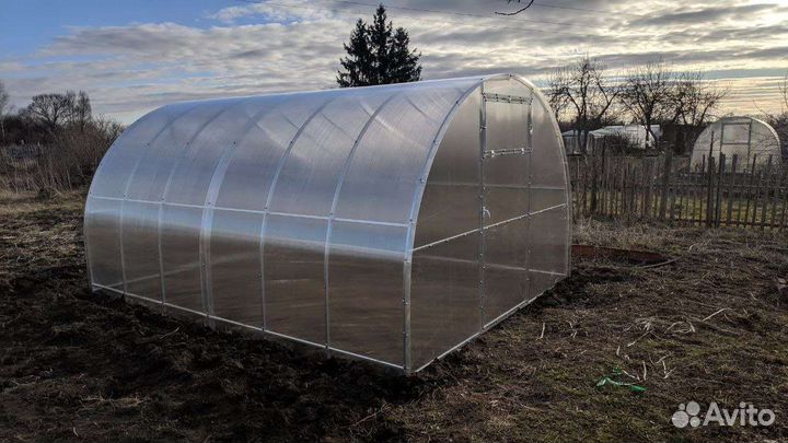 Теплица усиленная поликарбонат грядки, рассрочка